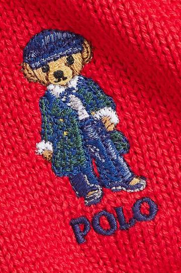 Детские шапка и шарф Polo Ralph Lauren цвет красный 313951763001 Детские шапка и шарф Polo Ralph Lauren цвет красный 313951763001