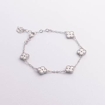 Серебряный браслет &quot;Клевер&quot; 141866