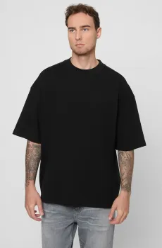 Мужская черная футболка Черный S BOSS 50543475;001