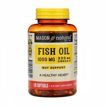 Рыбий жир из Омега-3 Mason Natural Omega-3 Fish Oil 1000 мг, 120 капсул Рыбий жир из Омега-3 Mason Natural Omega-3 Fish Oil 1000 мг, 120 капсул
