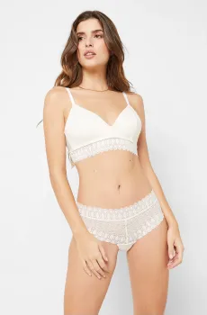 Женский жемчужный бюстгальтер с тонкой треугольной чашкой GRAVURE Жемчужный 70C Etam 6544332