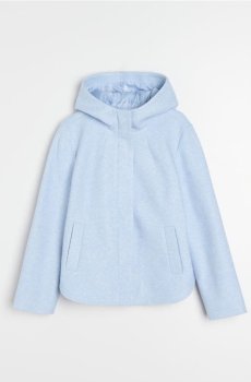 Куртка з каптуром - блакитний
