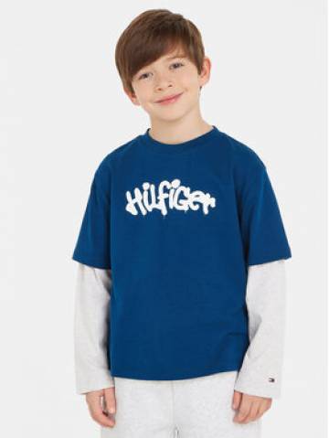 Tommy Hilfiger Футболка KB0KB08545 Голубий Regular Fit Tommy Hilfiger Футболка KB0KB08545 Голубий Regular Fit