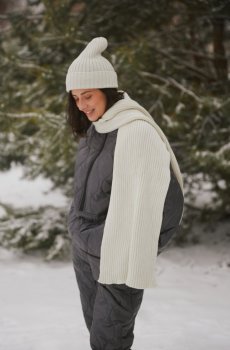 Вовняна шапка і шарф Estro ER00112200