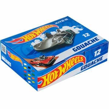 Фарби гуаш Kite Hot Wheels 12 кольорів (HW23-063) Фарби гуаш Kite Hot Wheels 12 кольорів (HW23-063)