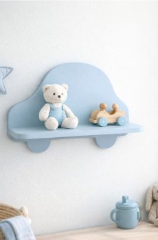 Настінна полиця - блакитний