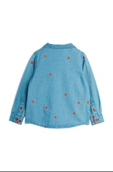 Детская хлопковая рубашка Mini Rodini Mini hearts