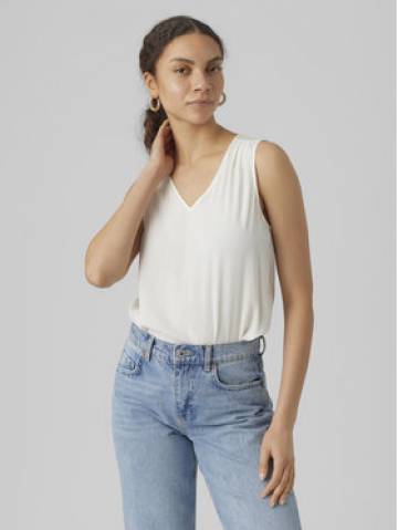 Vero Moda Топ Brit 10286648 Білий Loose Fit Vero Moda Топ Brit 10286648 Білий Loose Fit