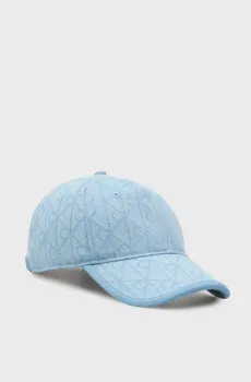 Мужская голубая джинсовая кепка с узором BURNOUT Голубой ONESIZE Calvin Klein LV04D5048G