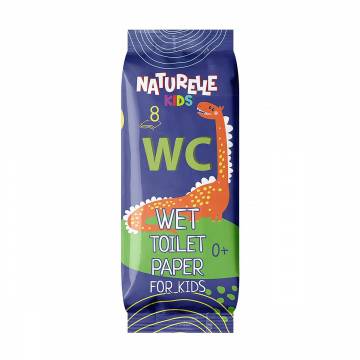 Детская влажная туалетная бумага Naturelle Kids Wet Toilet Paper, 8 шт Детская влажная туалетная бумага Naturelle Kids Wet Toilet Paper, 8 шт