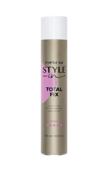 Уценка! Лак для волос Inebrya Style-In Total Fix Extra Strong Hairspray с экстрасильной фиксации, 500 мл