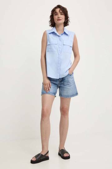 Хлопковая рубашка Answear Lab женская regular классический воротник Хлопковая рубашка Answear Lab женская regular классический воротник