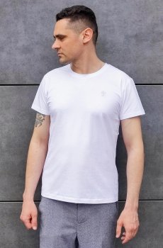Мужская хлопковая белая футболка OT-F-1