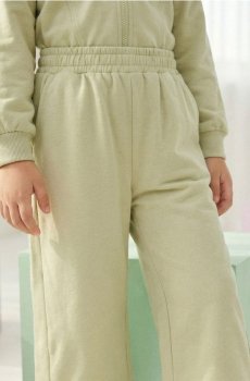Широкі спортивні штани - світло-зелений