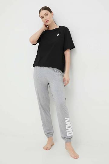 Пижамная футболка Dkny цвет чёрный Пижамная футболка Dkny цвет чёрный