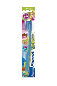 Детская зубная щетка Pierrot Junior Plus Soft мягкая, от 8-12 лет, 1 шт