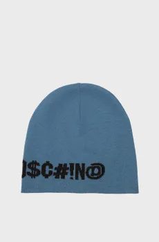 Женская синяя шерстяная шапка Синий ONESIZE Moschino 60075 - M5544