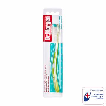 Зубная щетка Dr.Morgen Daily Care средней жесткости, зеленая Зубная щетка Dr.Morgen Daily Care средней жесткости, зеленая