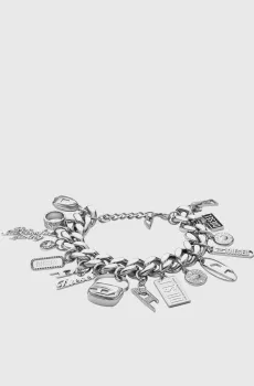 Серебристый браслет CHAIN Серебряный ONESIZE Diesel DX1523040