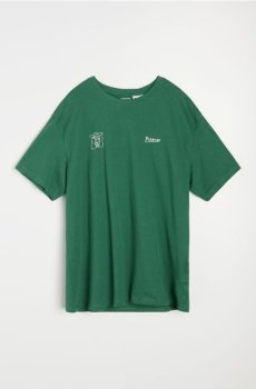 Бавовняна футболка з написом Picasso - зелений