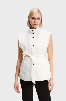 Женский белый жилет LIGHTWEIGHT Белый S Karl Lagerfeld A3W15045