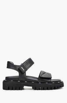Сандалі шкіряні чорні Estro ER00112317