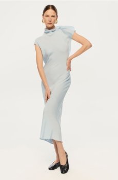 Reserved - Сукня з віскози - блідо-блакитний - 757HR-05X