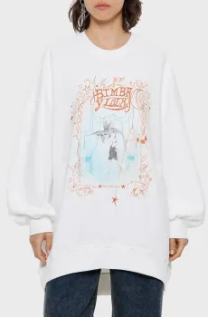 Женский белый свитшот Белый M-L Bimba Y Lola 242BR7503.10070