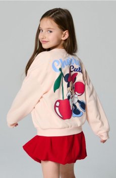 Світшот-бомбер Minnie Mouse - пастельний рожевий