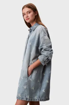 Женское голубое джинсовое платье SHIRTDRESS Голубой XS Calvin Klein Jeans LV047C786G