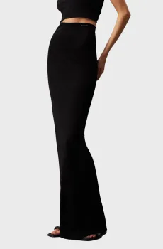 Женская черная юбка ELEVATED MAXI  SKIRT Черный S Calvin Klein K20K206940