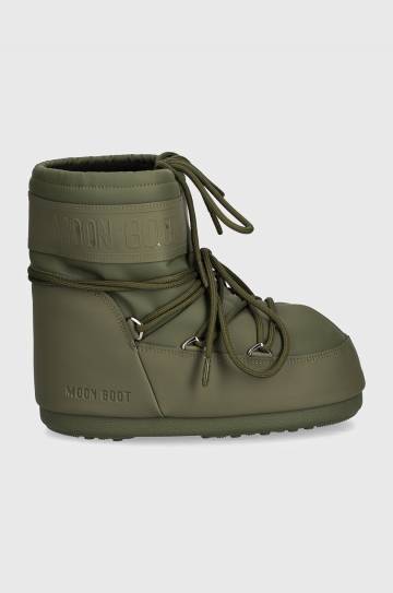 Зимние сапоги Moon Boot MB ICON LOW RUBBER цвет зелёный 80D1409380 M006 Зимние сапоги Moon Boot MB ICON LOW RUBBER цвет зелёный 80D1409380 M006