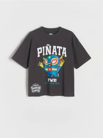Reserved - BOYS` T-SHIRT - чорний - 041CJ-99X Reserved - BOYS` T-SHIRT - чорний - 041CJ-99X