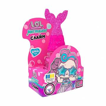 Игрушка-антистресс слайм Lovin L.O.L. Surprise! Русалка, розовая, от 5 лет, 250 мл (LOL80195) Игрушка-антистресс слайм Lovin L.O.L. Surprise! Русалка, розовая, от 5 лет, 250 мл (LOL80195)