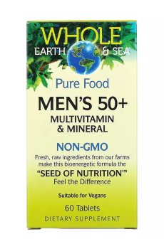 Мультивитаминный и минеральный комплекс для мужчин Natural Factors Mens 50+ Miltivitamin & Mineral, от 50 лет, 60 таблеток