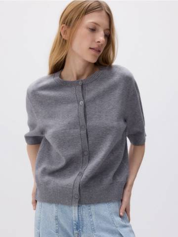Reserved - LADIES` SWEATER - середньо-сірий - XV708-85M Reserved - LADIES` SWEATER - середньо-сірий - XV708-85M