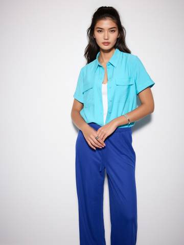 Mohito - Сорочка з коротким рукавом - бірюзовий - 40