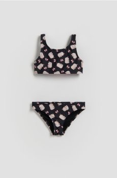 Reserved - Купальник Pusheen з двох частин - чорний - 053IF-99X