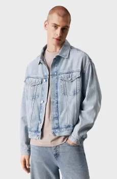 Мужская голубая джинсовая куртка RELAXED DENIM JACKET Голубой XL Calvin Klein Jeans J30J326556
