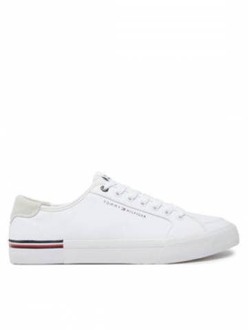Tommy Hilfiger Кросівки Core Corporate Vulc Canvas FM0FM05398 Білий