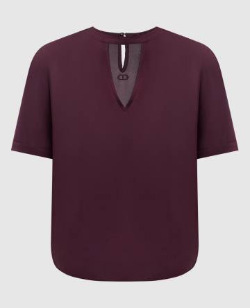 Бордовый топ с логотипом Бордовый топ с логотипом