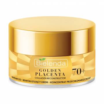 Восстанавливающий крем-концентрат для лица Bielenda Golden Placenta Collagen Reconstructor Cream 70+ против морщин, 50 мл Восстанавливающий крем-концентрат для лица Bielenda Golden Placenta Collagen Reconstructor Cream 70+ против морщин, 50 мл