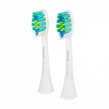 Сменные насадки для электрической зубной щетки Sencor Toothbrush Heads SOX 015 белые, 2 шт Сменные насадки для электрической зубной щетки Sencor Toothbrush Heads SOX 015 белые, 2 шт