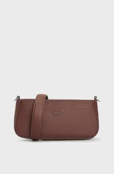 Женская коричневая сумка CK BUSINESS SHOULDER BAG_SAF Коричневый ONESIZE Calvin Klein K60K612579