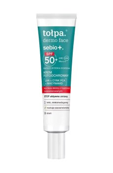 Солнцезащитный крем для лица Tolpa Dermo Face Sebio+ Cream SPF50+ РА++++, 40 мл
