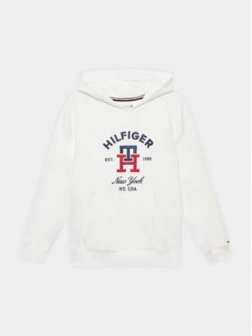 Tommy Hilfiger Світшот Monogram KS0KS00395 D Білий Regular Fit Tommy Hilfiger Світшот Monogram KS0KS00395 D Білий Regular Fit
