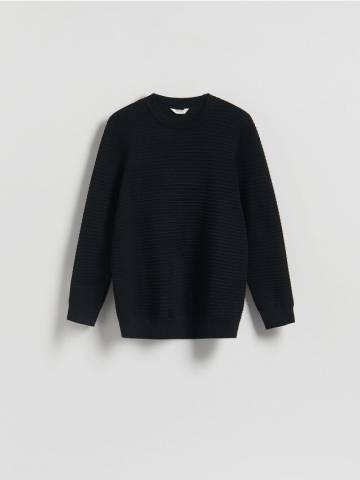 Reserved - Светр з віскози - чорний - 061FR-99X