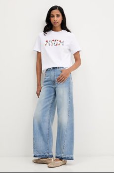 Хлопковая футболка MSGM