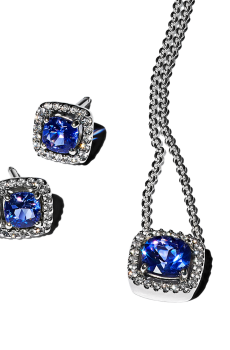 Подарунковий комплект "Блискучий синій квадрат"