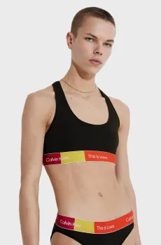 Женский черный топ UNLINED BRALETTE Черный XL Calvin Klein 000QF7253E